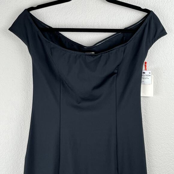 Open Edit Little Black Dress Off the Shoulder Classic Sheath Mini Large NWT - Picture 8 of 14